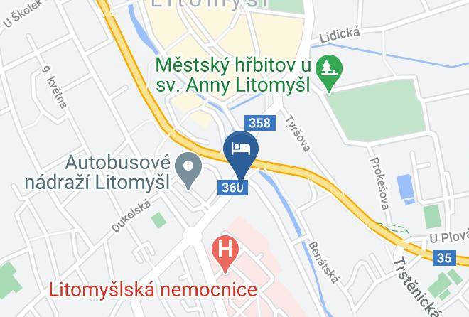 Svitavy - Penzion Bludicka Maps