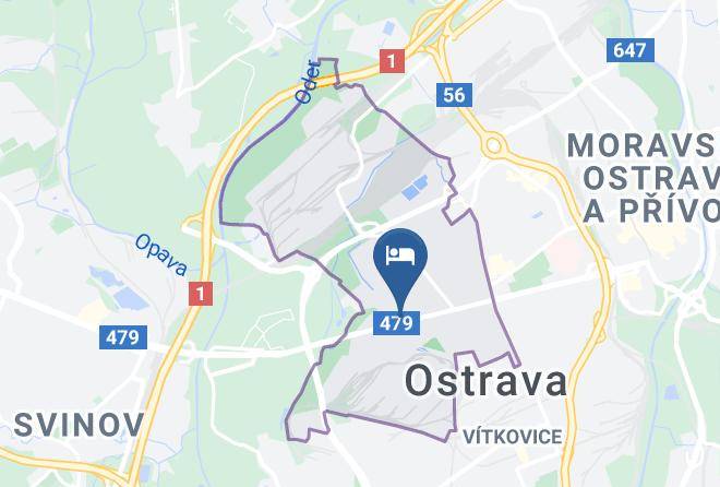 Ostrava - Penzion Blue Paradise Maps