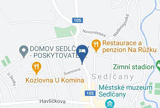 Pribram - Penzion Bowling Sedlcany Maps
