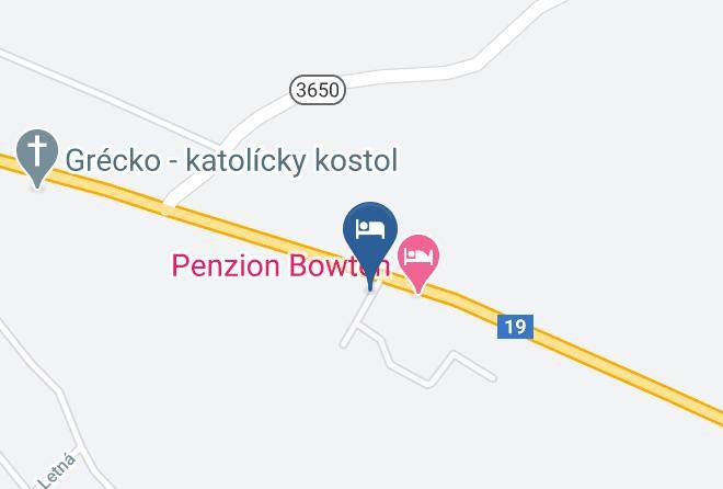 Trebisov - Penzion Bowten Maps
