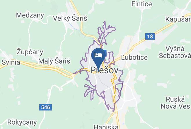 Presov - Penzion Brahama Maps