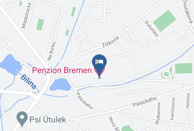 Chomutov - Penzion Bremen Maps