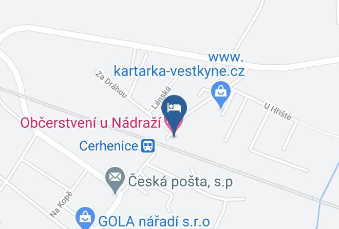 Kolin - Penzion Cerhenice Maps