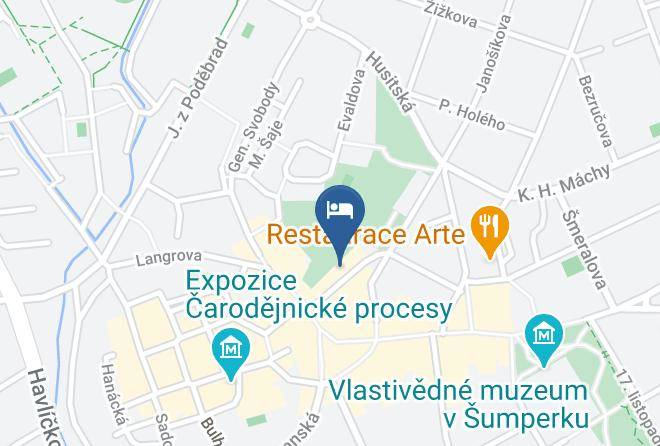 Sumperk - Penzion Cerny Havran Maps