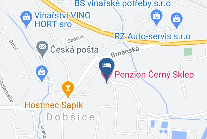 Znojmo - Penzion Cerny Sklep Maps