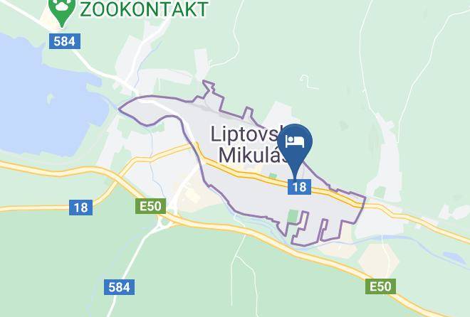Liptovsky Mikulas - Penzion Cestar Maps