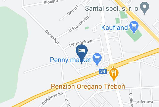 Jindrichuv Hradec - Penzion Chocholousek Trebon Maps