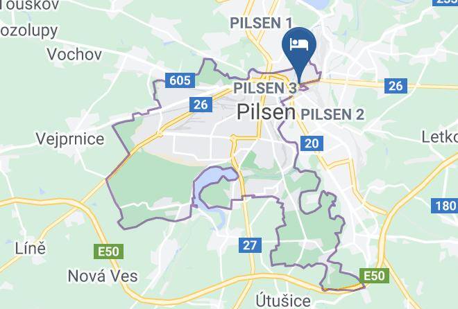 Pilsen - Penzion Dallas Maps