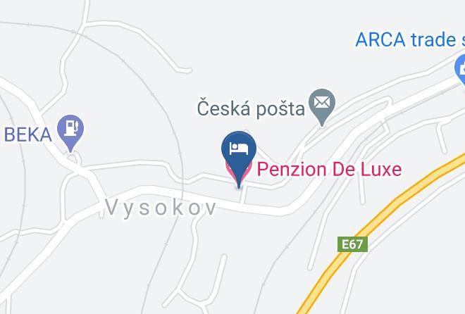 Nachod - Penzion De Luxe Maps