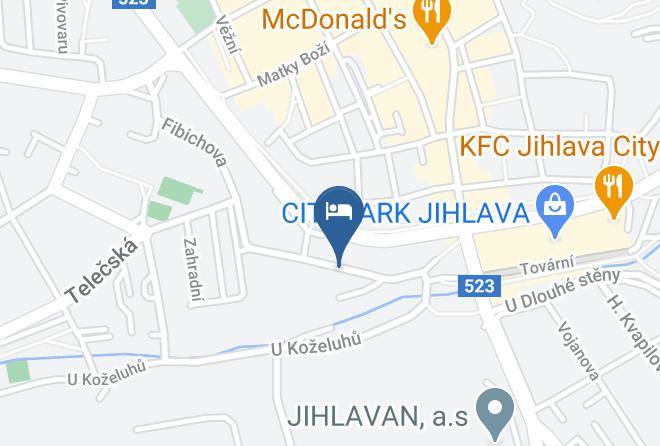 Jihlava - Penzion Dena Maps