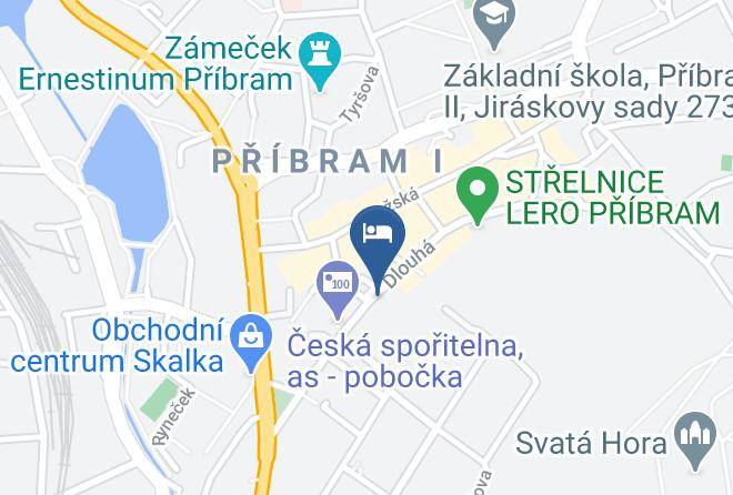 Pribram - Penzion Dlouha Maps
