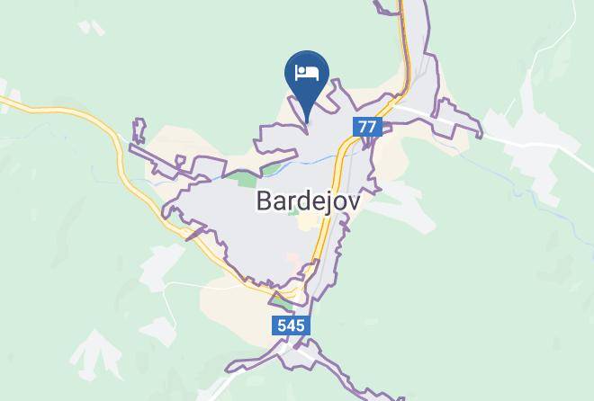 Bardejov - Penzion Dolina Maps