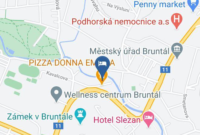 Bruntal - Penzion Dousek Maps