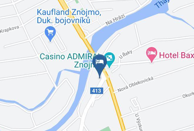 Znojmo - Penzion Eden Maps