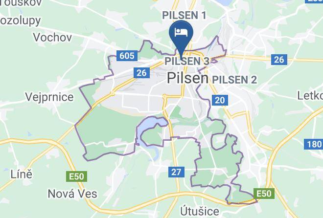 Pilsen - Penzion Emma Maps
