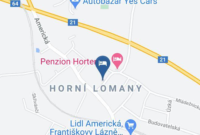 Cheb - Penzion Erika Maps