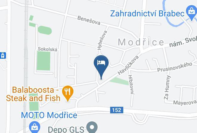 Brno Province - Penzion Eva Maps
