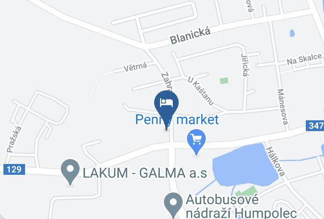Pelhrimov - Penzion Fann Maps