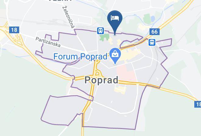 Poprad - Penzion Fantazia Maps