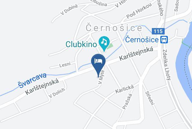 Prague West - Penzion Feller Maps
