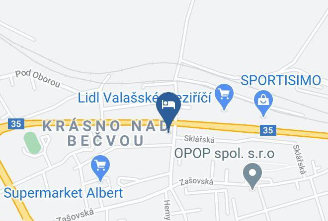 Vsetin - Penzion For You Maps