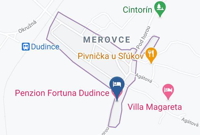 Krupina - Penzion Fortuna Dudince Maps