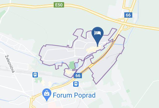 Poprad - Penzion Fortuna Maps