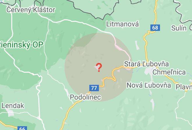 Stara Lubovna - Penzion Grosek Maps