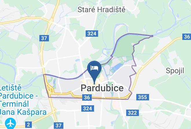 Pardubice - Hacienda Ranchero Restaurace A Penzion Maps
