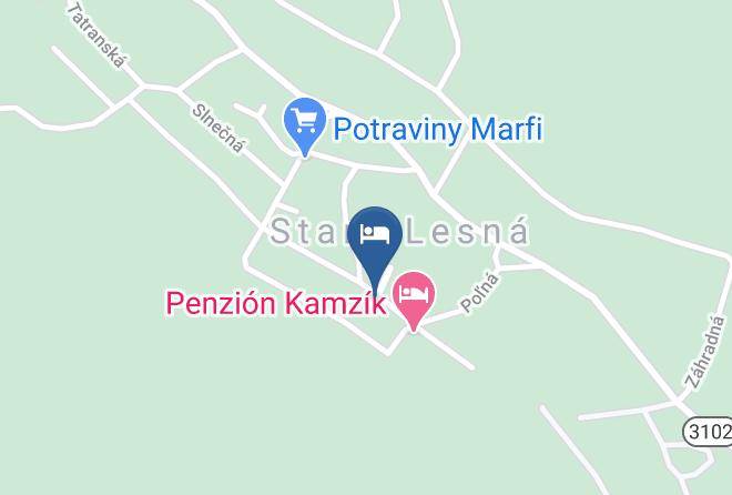 Kezmarok - Penzion Helena Maps