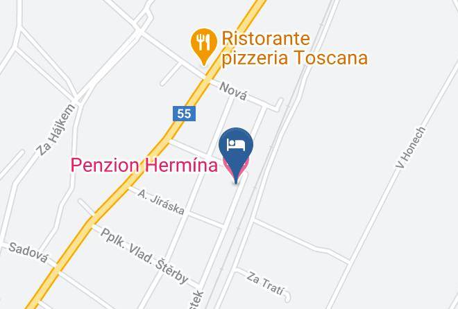 Hodonin - Penzion Hermina Maps