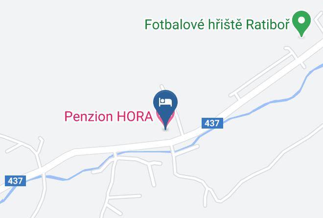 Vsetin - Penzion Hora Maps