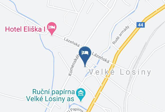 Sumperk - Penzion Horinka Velke Losiny Maps