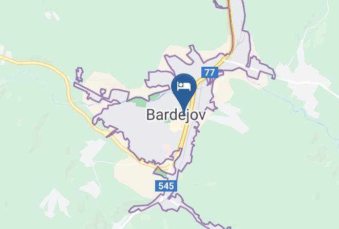 Bardejov - Penzion Hradby Maps