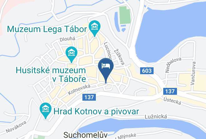 Tabor - Penzion Hradebni Maps