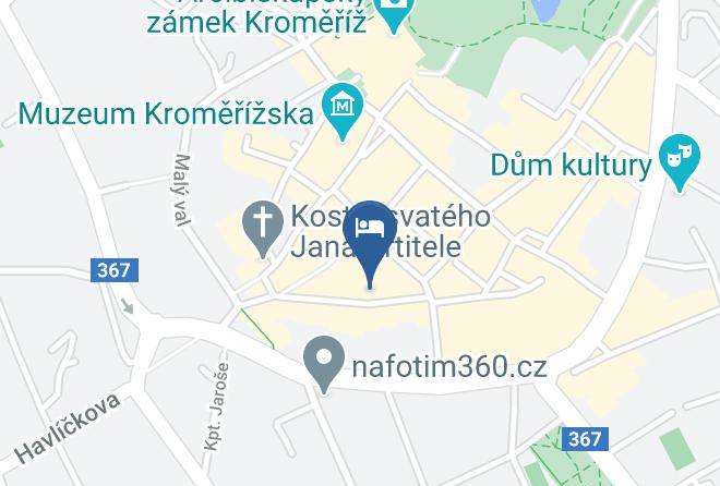 Kromeriz - Penzion Hrozen Maps