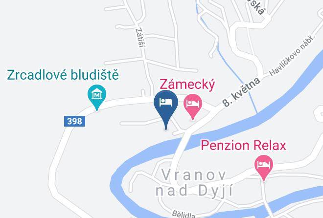 Znojmo - Penzion Inspira Maps