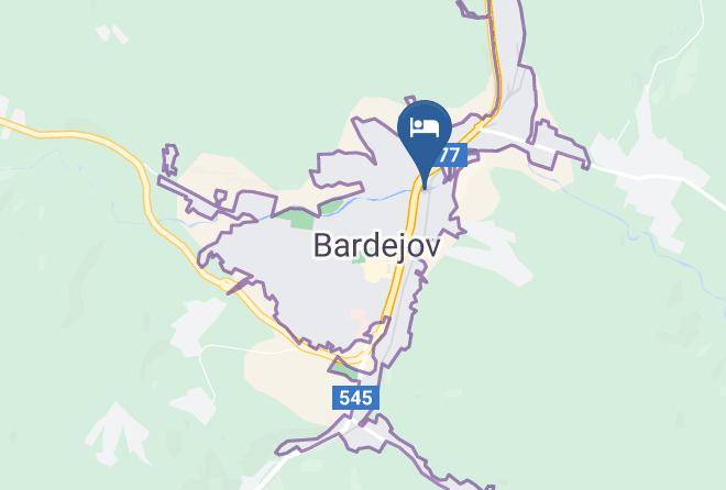 Bardejov - Penzion Ivana Maps