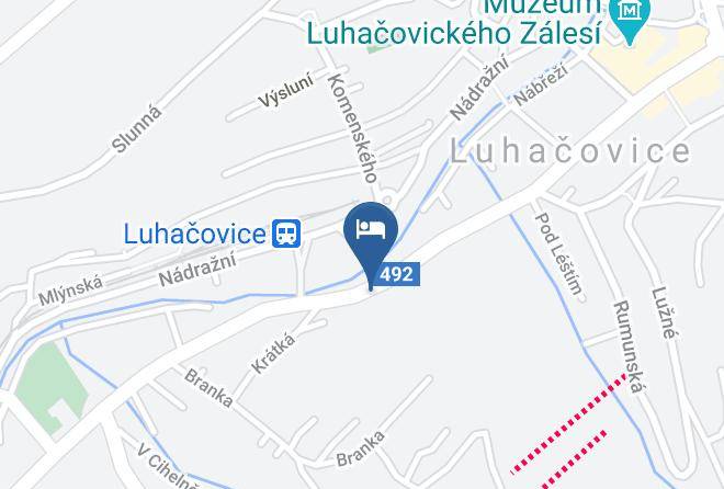 Luhacovice - Penzion Jany Maps