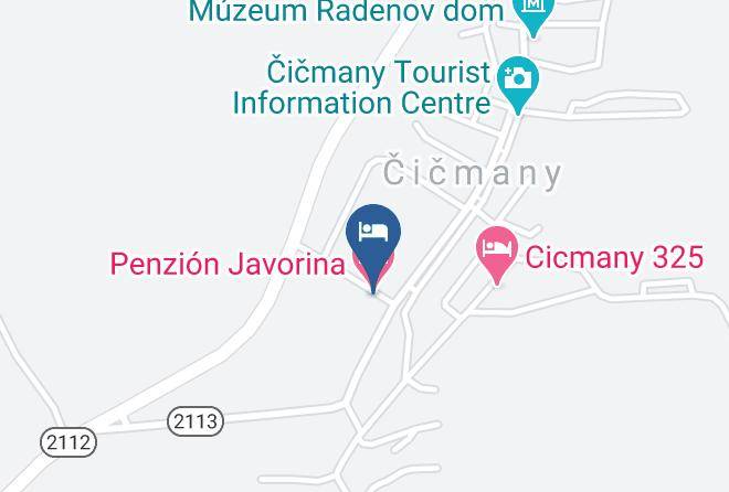 Cicmany - Penzion Javorina Maps