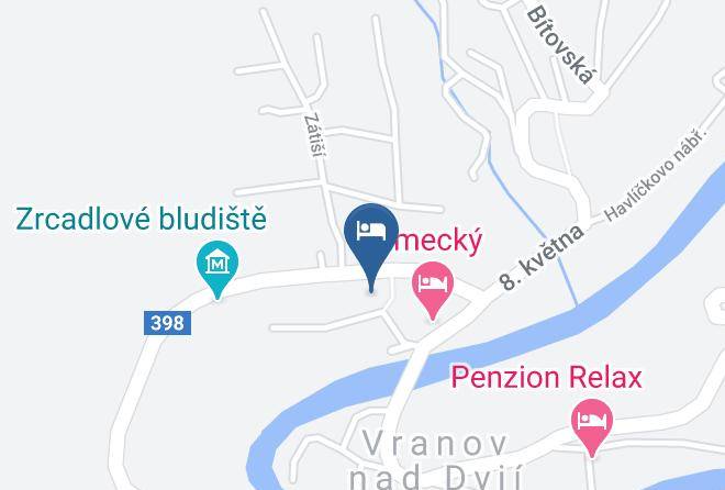 Znojmo - Penzion Jelen Maps