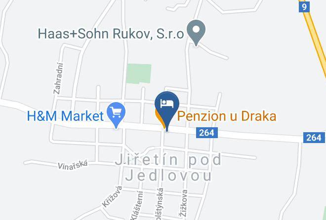 Decin - Penzion Jiretin Maps