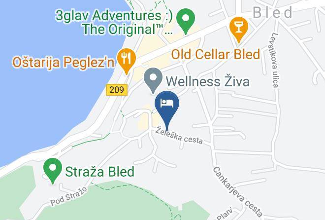 Bled - Penzion Kaps Maps