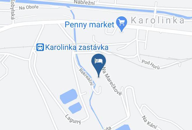 Vsetin - Penzion Karolinka Maps