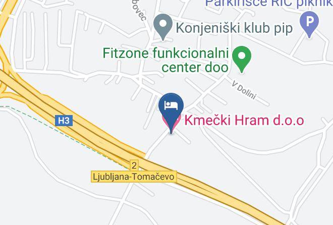Ljubljana - Penzion Kmecki Hram Maps