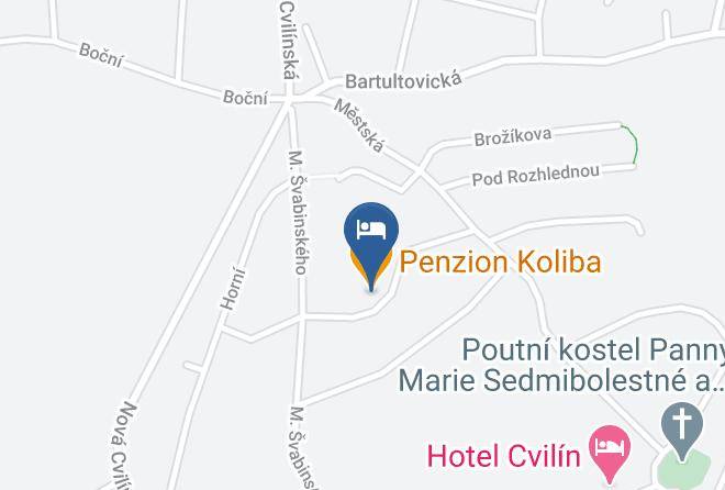 Bruntal - Penzion Koliba Maps