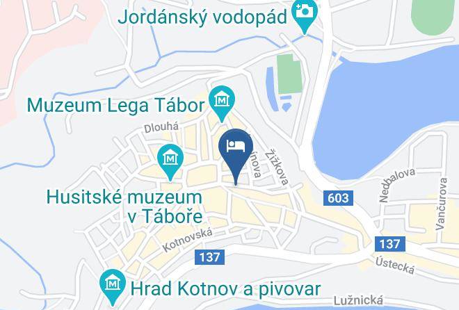Tabor - Penzion Kostnicky Dum Maps