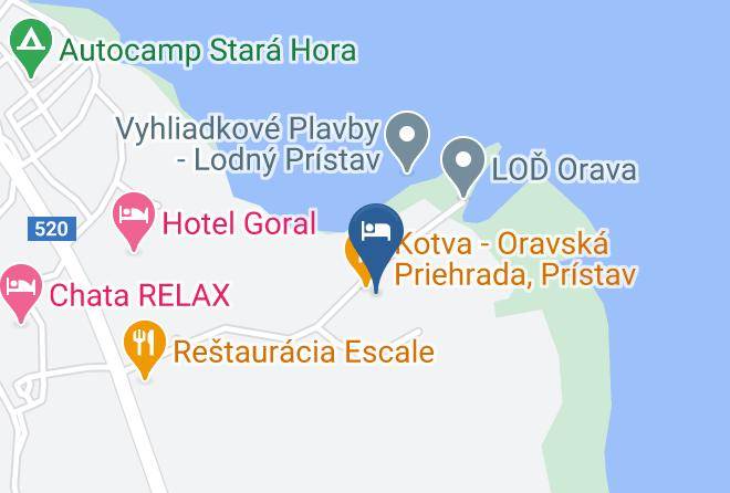 Tvrdosin - Penzion Kotva Pristav Maps
