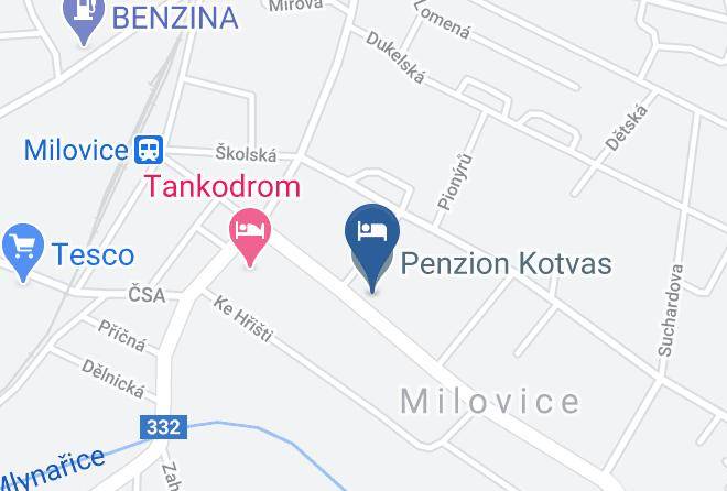 Nymburk - Penzion Kotvas Maps