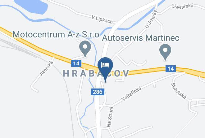 Semily - Penzion Kovarna Maps